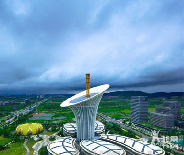 "马蹄莲"仿生建筑"绽放"武汉