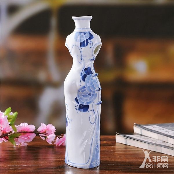 迷死人的中式之美:青花旗袍瓷器