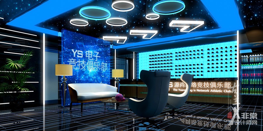 源尚网络电子竞技俱乐部,不一样的网咖,乐山网咖电竞装修